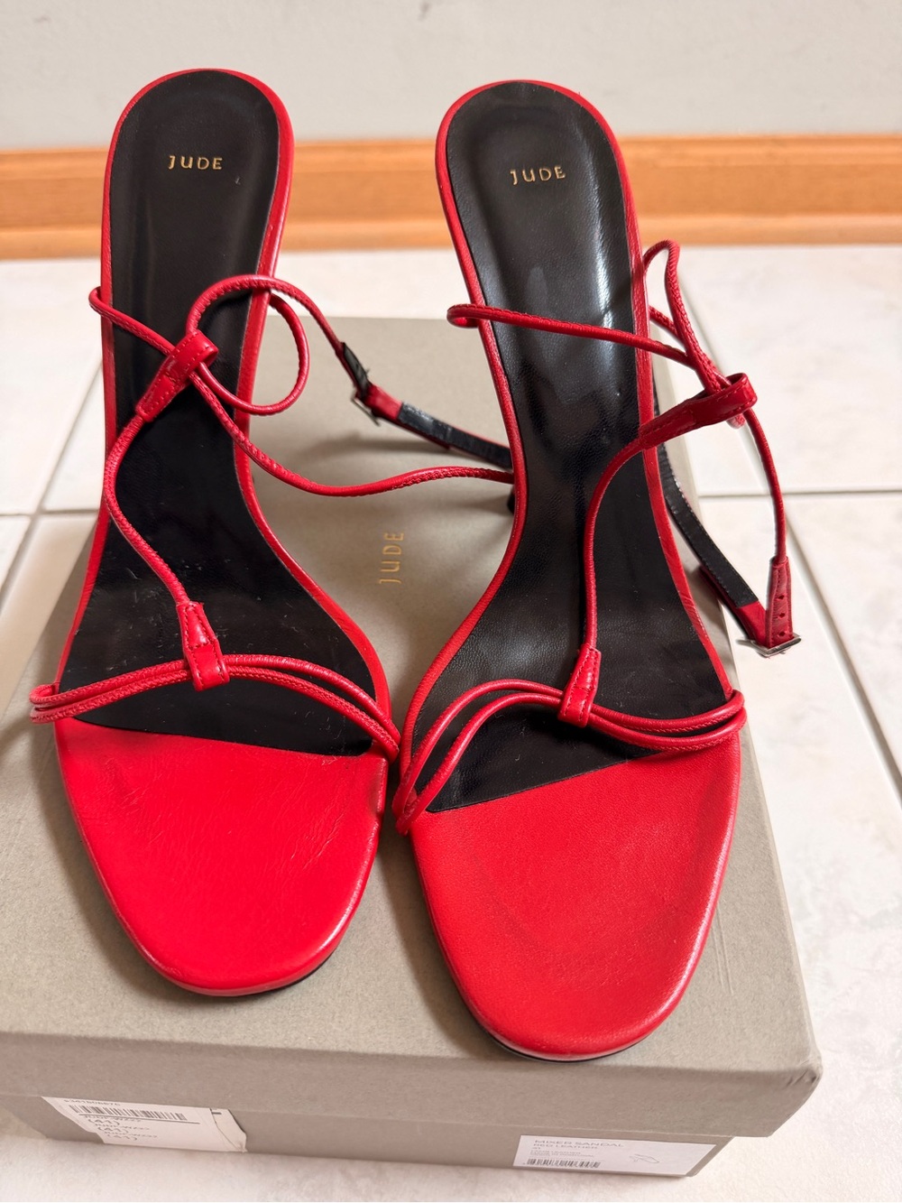 Jude Mixer Sandal- Red Leather
